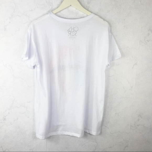 [Chaser] Classic White Rainbow Lips Graphic Tee - Picture 6 of 6